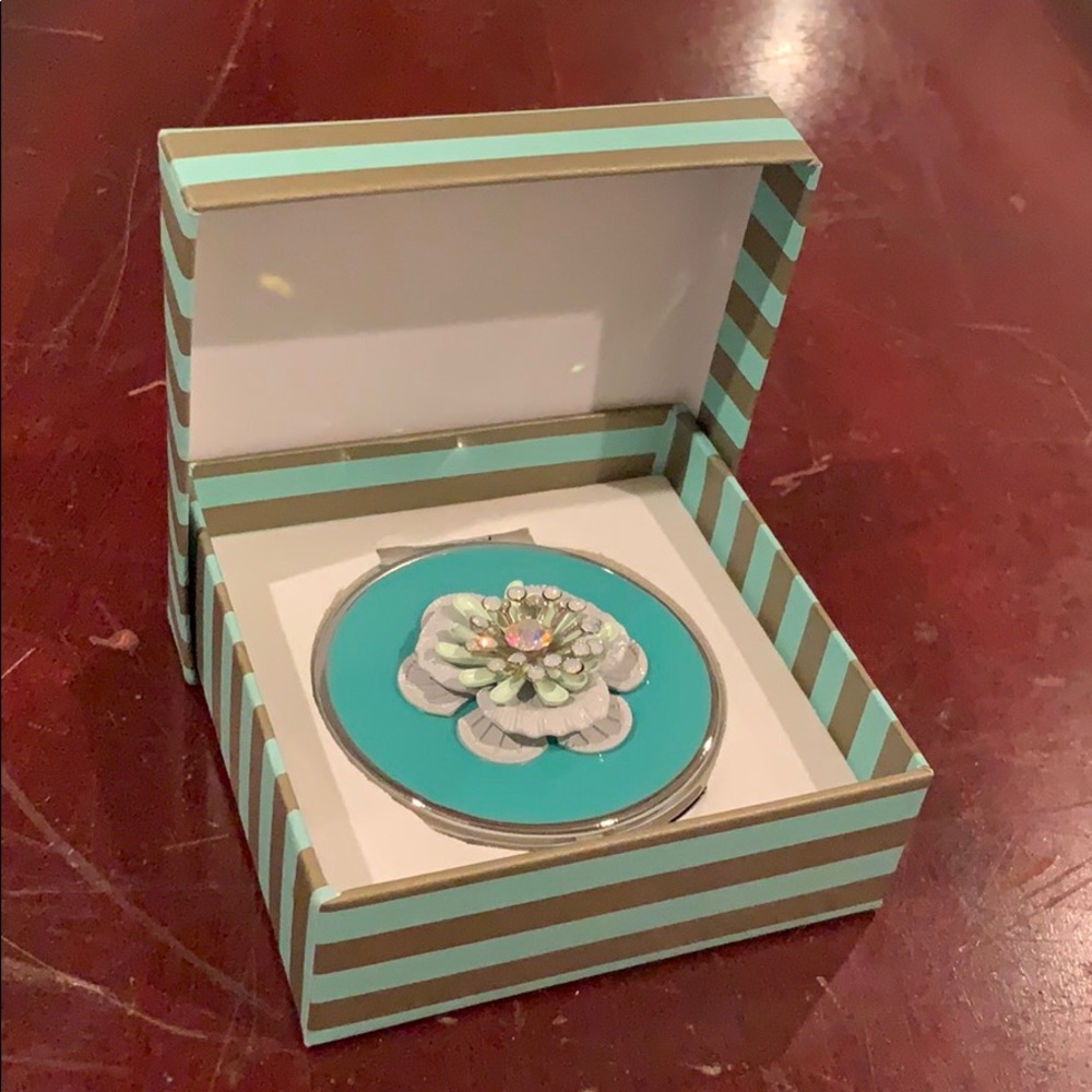 New With Box! Jeweled Mirrored Compact